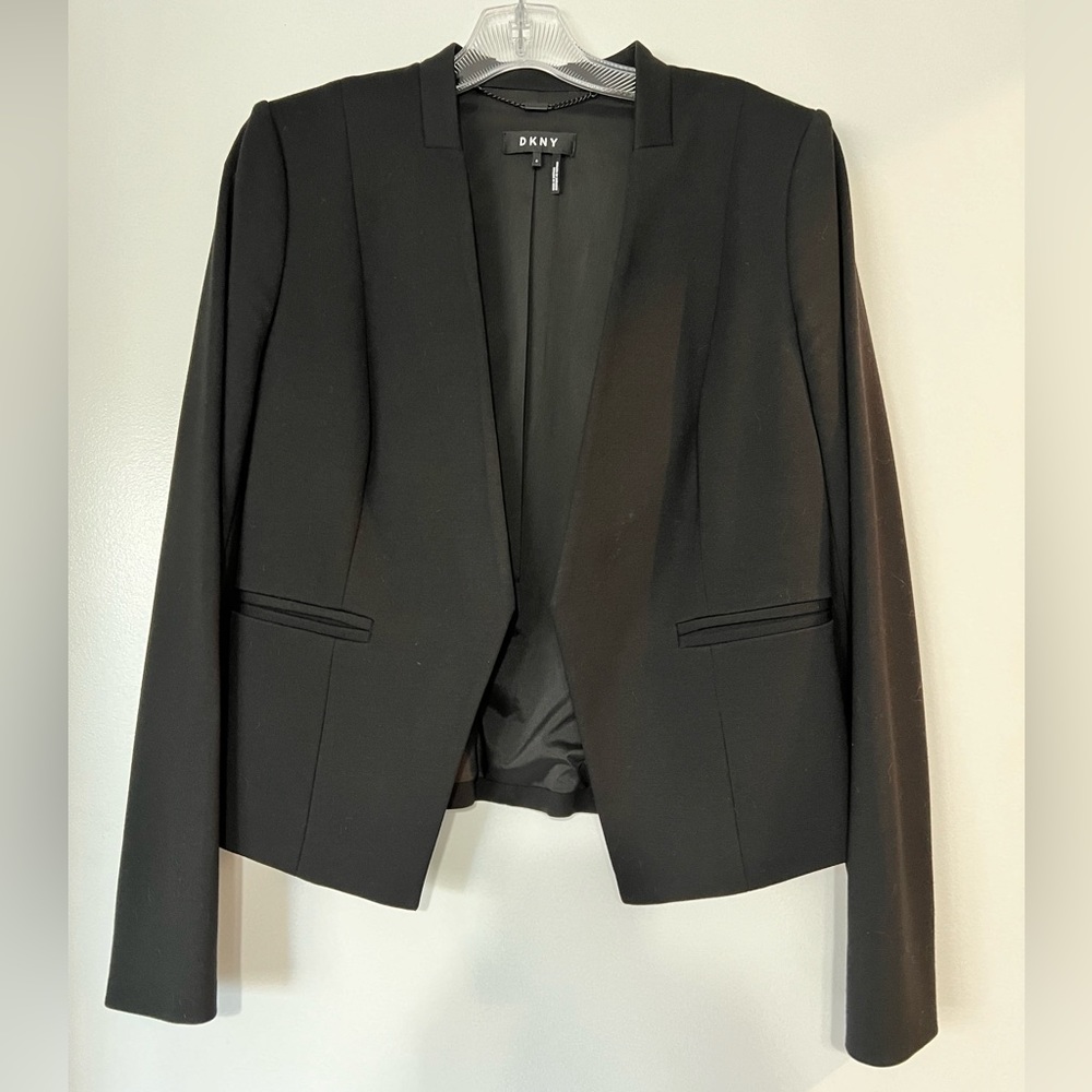 DKNY Modern Open-Front Blazer